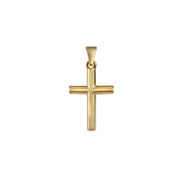 COLGANTE CRUZ SIN CRISTO PLATA 1ª LEY                                                               