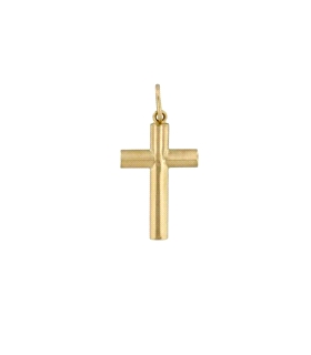 COLGANTE CRUZ SIN CRISTO OVAL ORO 18 KTE
