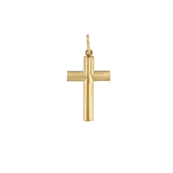 COLGANTE CRUZ SIN CRISTO OVAL ORO 18 KTE