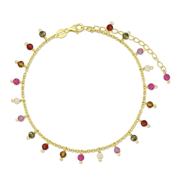 PULSERA TOBILLERA PLATA 1ª LEY CHAPADA                                                              