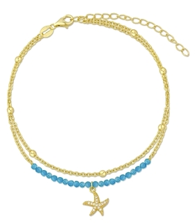 PULSERA TOBILLERA PLATA 1ª LEY 21 + 5 CM                                                            