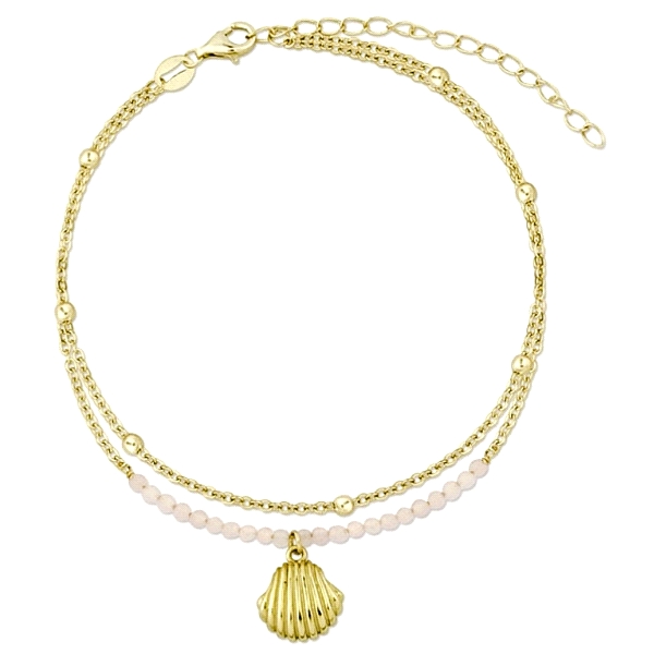 PULSERA TOBILLERA PLATA 1ª LEY CHAPADA                                                              