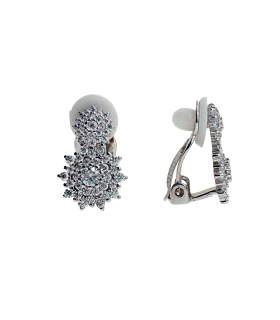 PENDIENTES CLASICOS CLIP PELLIZCO PLATA                                                             