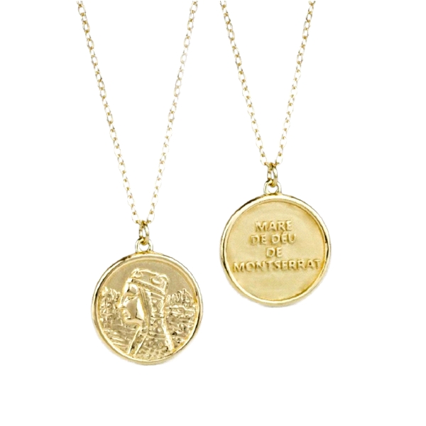 COLLAR VIRGEN DE MONTSERRAT PLATA 1ª LEY                                                            