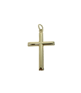 COLGANTE CRUZ SIN CRISTO PLATA 1ª LEY                                                               
