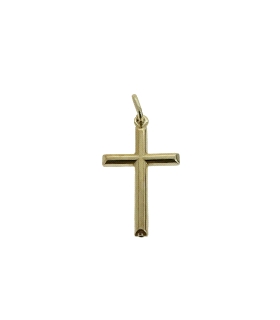COLGANTE CRUZ SIN CRISTO PLATA 1ª LEY                                                               