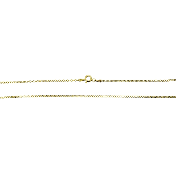 COLLAR CADENA ROLO  PLATA 1ª LEY CHAPADA                                                            