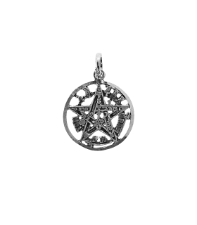 COLGANTE TETRAGRAMATON PLATA 1ª LEY  19.                                                            