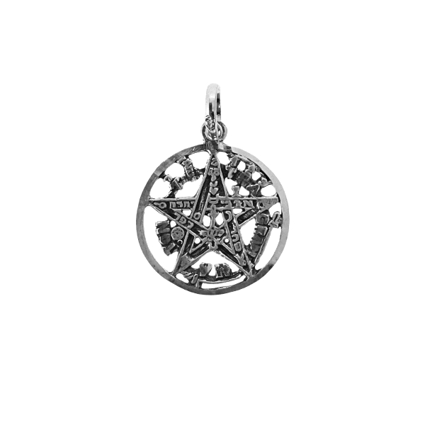 COLGANTE TETRAGRAMATON PLATA 1ª LEY  19.                                                            