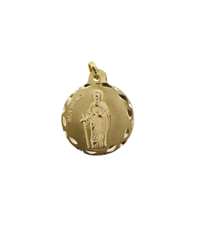 MEDALLA  SAN PABLO ORO 18 KTES. 21 MM.                                                              