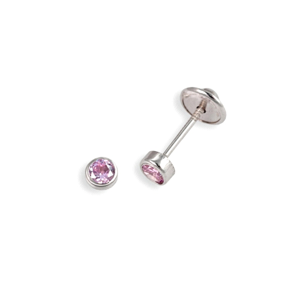 PENDIENTE ROSA FRANCIA UNISEX PLATA 1ª L                                                            