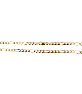 COLLAR CADENA 3 X 1 PLANA 6 CARAS MACIZA                                                            
