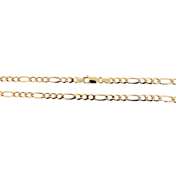 COLLAR CADENA 3 X 1 PLANA 6 CARAS MACIZA                                                            