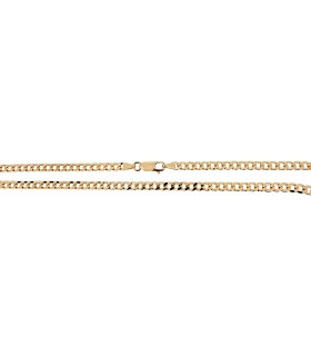 COLLAR CADENA BARBADA MACIZA ORO 18 KTES                                                            