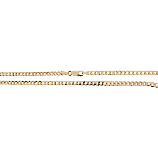 COLLAR CADENA BARBADA MACIZA ORO 18 KTES                                                            