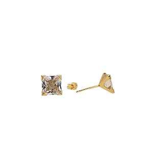 PENDIENTES UNISEX GARRA18 KTES. 6 X 6 MM                                                            