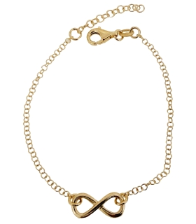 PULSERA JUVENIL INFINITO PLATA 1ª LEY 17                                                            