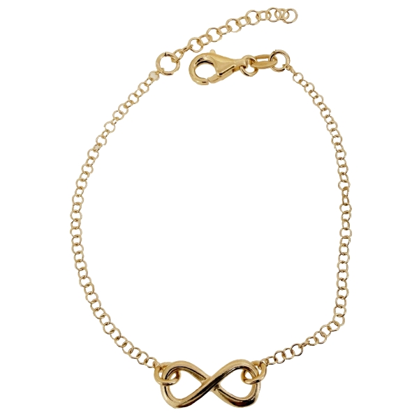 PULSERA JUVENIL INFINITO PLATA 1ª LEY 17                                                            
