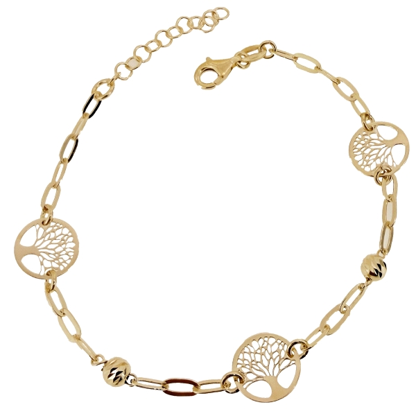PULSERA ARBOL DE LA VIDA PLATA 1ª LEY 17                                                            
