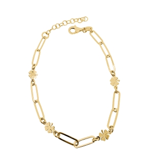 PULSERA TREBOL  PLATA 1ª LEY 17 + 2.50 C                                                            