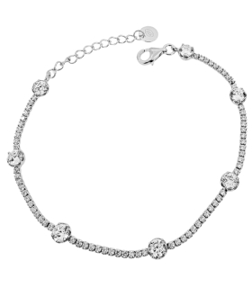 PULSERA CLASICA PLATA 1ª LEY 16 + 3 CM.