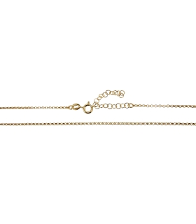 COLLAR CADENA ROLO  PLATA 1ª LEY CHAPADA                                                            