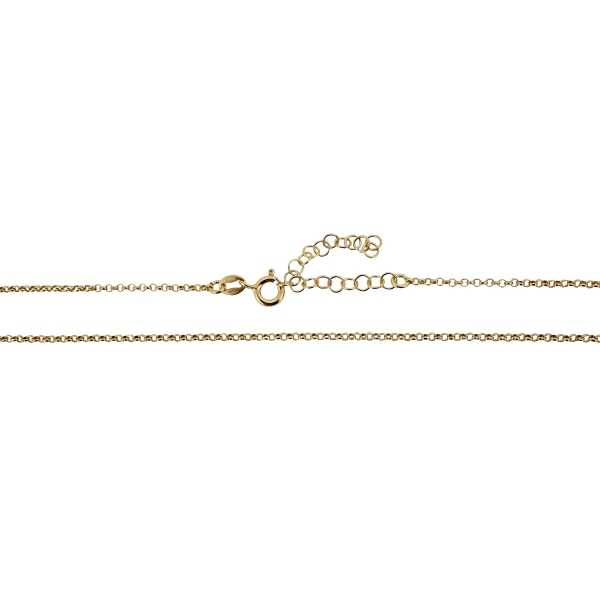 COLLAR CADENA ROLO  PLATA 1ª LEY CHAPADA                                                            