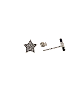PENDIENTES ESTRELLA UNISEX PLATA 1ª LEY                                                             