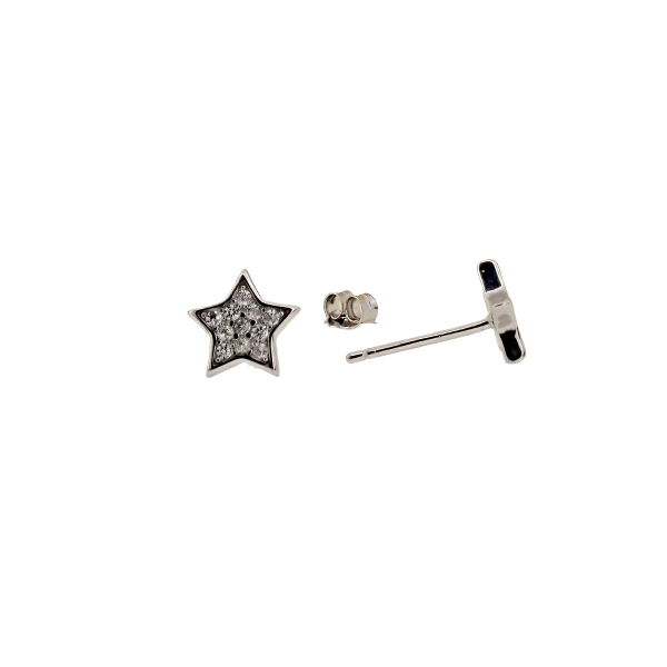 PENDIENTES ESTRELLA UNISEX PLATA 1ª LEY                                                             