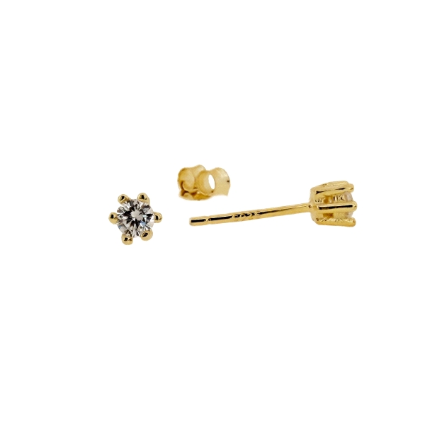 PENDIENTES UNISEX 6 GARRAS PLATA 1ª LEY                                                             