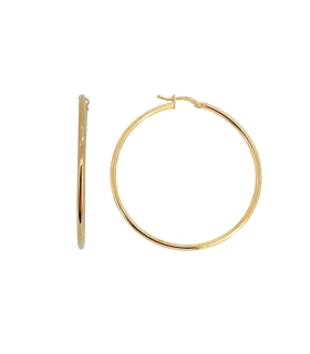 PENDIENTES CRIOLLAS ORO 18 KTES. 2 X 50                                                             
