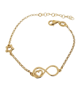 PULSERA CADENA ROLO INFINITO PLATA 1ª LE                                                            