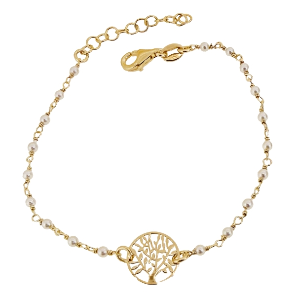 PULSERA DISEÑO PERLAS NATURALES  PLATA 1                                                            