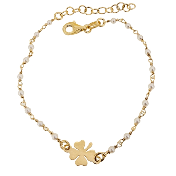PULSERA DISEÑO PERLAS NATURALES  PLATA 1                                                            