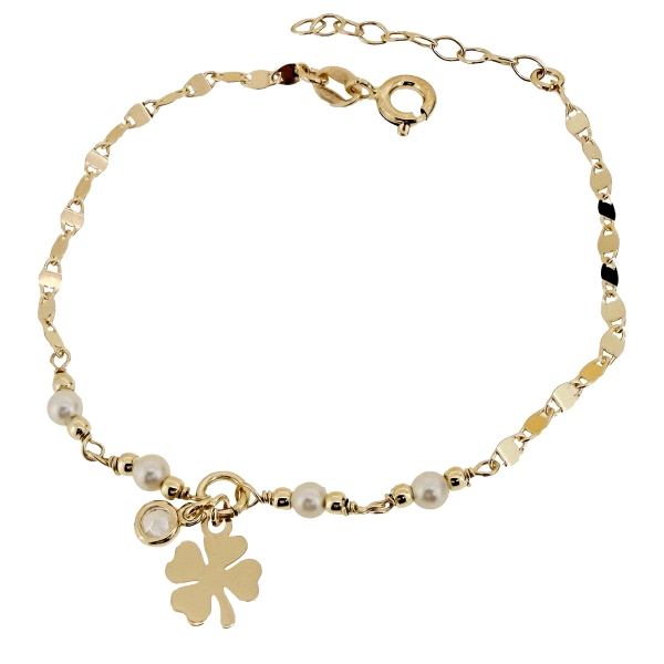 PULSERA DISEÑO PERLAS NATURALES  PLATA 1                                                            