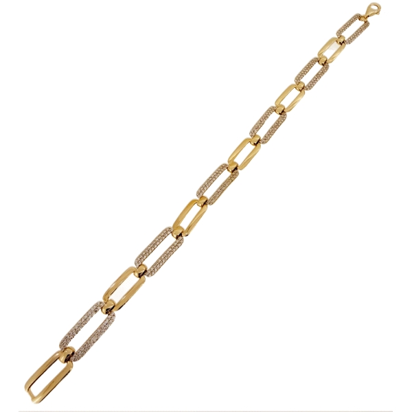 PULSERA CLASICA PLATA 1ª LEY CHAPADA 18