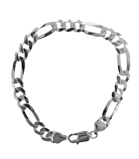 PULSERA HOMBRE 3 X 1 PLATA 1ª LEY 22 CM                                                             