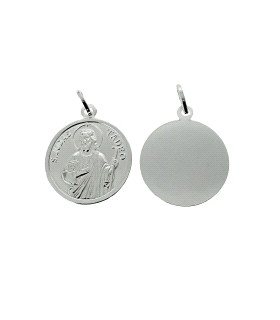 MEDALLA SAN JUDAS TADEO PLATA 1ª LEY 20                                                             