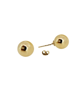 PENDIENTES BOLA BRILLO PLATA 1ª LEY CHAP                                                            