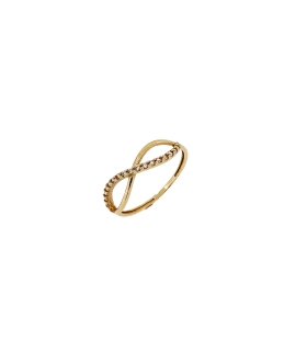 ANILLO INFINITO CIRCONITAS ORO 18 KTES.                                                             