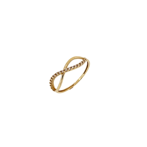 ANILLO INFINITO CIRCONITAS ORO 18 KTES.                                                             