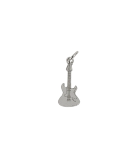 COLGANTE GUITARRA PLATA 1ª LEY 22 X 9 MM                                                            