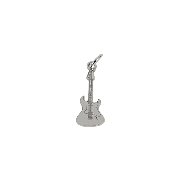 COLGANTE GUITARRA PLATA 1ª LEY 22 X 9 MM                                                            