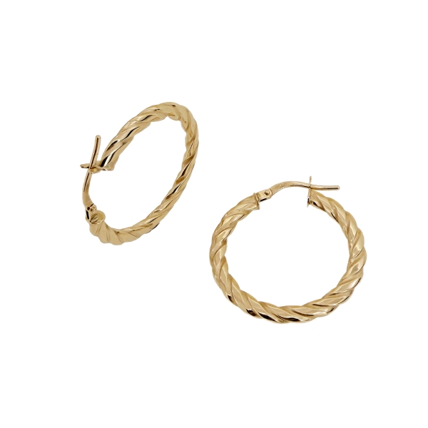 PENDIENTES CRIOLLA  GALLONEADA ORO 18 KT                                                            
