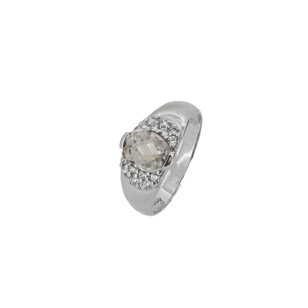 SORTIJA ZIR. 10X12 PIEDRA PLATA 925 MIL.                                                            