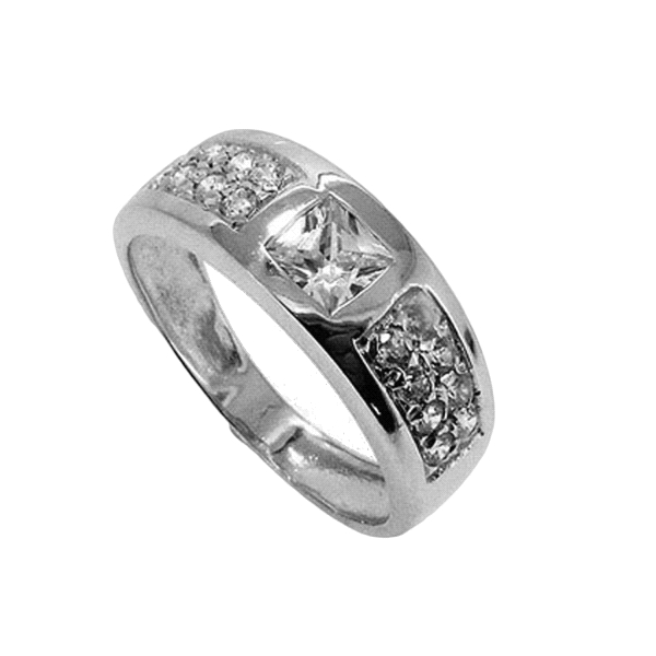 SORTIJA ZIR. 7X19 PLATA 925 MIL.                                                                    