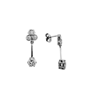PEND.PRESION 3 CHATONES ZIR.GAR.6 PLATA 925 MIL.                                                    