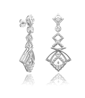 PEND.PRESION RODIO LARGOS ZIR. PLATA 925 MIL.                                                       