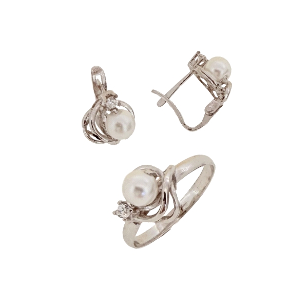 JUEGO COMUNION PLATA 1ª LEY ANILLO-PENDI                                                            