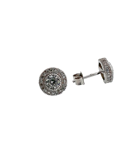 PENDIENTES UNISEX PLATA 925 MIL. 9 MM                                                               